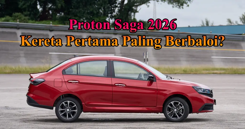 Proton Saga 2026 sesuai untuk kereta pertama di Malaysia