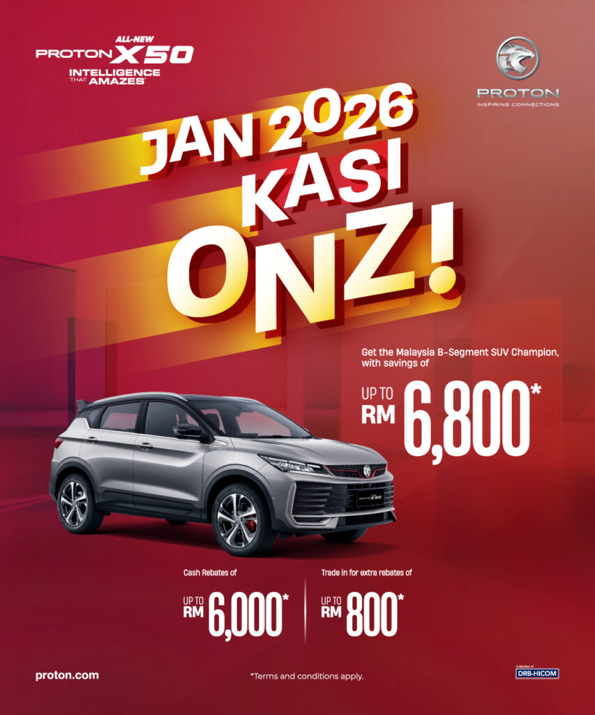 Promosi Proton X50 Januari 2026 Rebat RM6800