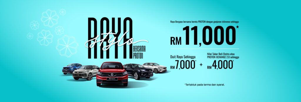 Promosi Proton Raya 2026 - Bergaya Stylo Banner